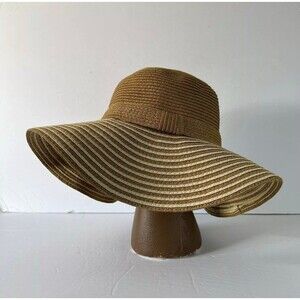 Mint By Goorin Paper Large Two Tone Layered Brim Summer Floppy Sun Hat One Size